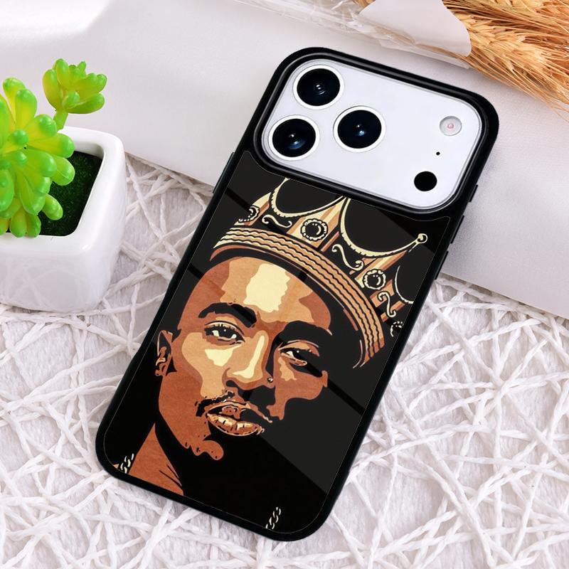 

Чехол для телефона с защитой от ударов для iPhone 17 Air 16e 15 11 12 14 13 Pro Max с изображением рэпера 2pac певца T-Tupac Cover Coque iPhone17