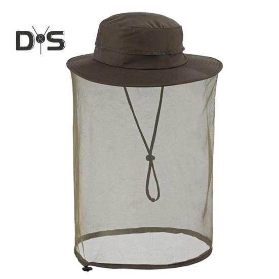 

Шляпа с москитной сеткой для мужчин и женщин с широкими полями, защита от солнца, панама с вуалью, защита от насекомых для рыбалки, пешего туризма армия зеленый