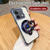 Shockproof Phone Case For Xiaomi Redmi Note 14 Pro Plus 14C 4G 5G 14T POCO X7 Pro Rotate Gyroscope Stand Gradient Glitter Cover