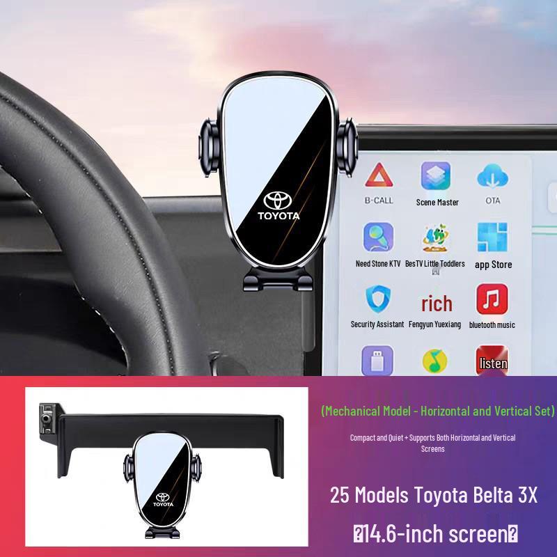 Toyota Multi-Model Dedicated Car Phone Holder for Corolla, Levin, RAV4, Frontlander, Vios, C-HR, and IZOA.