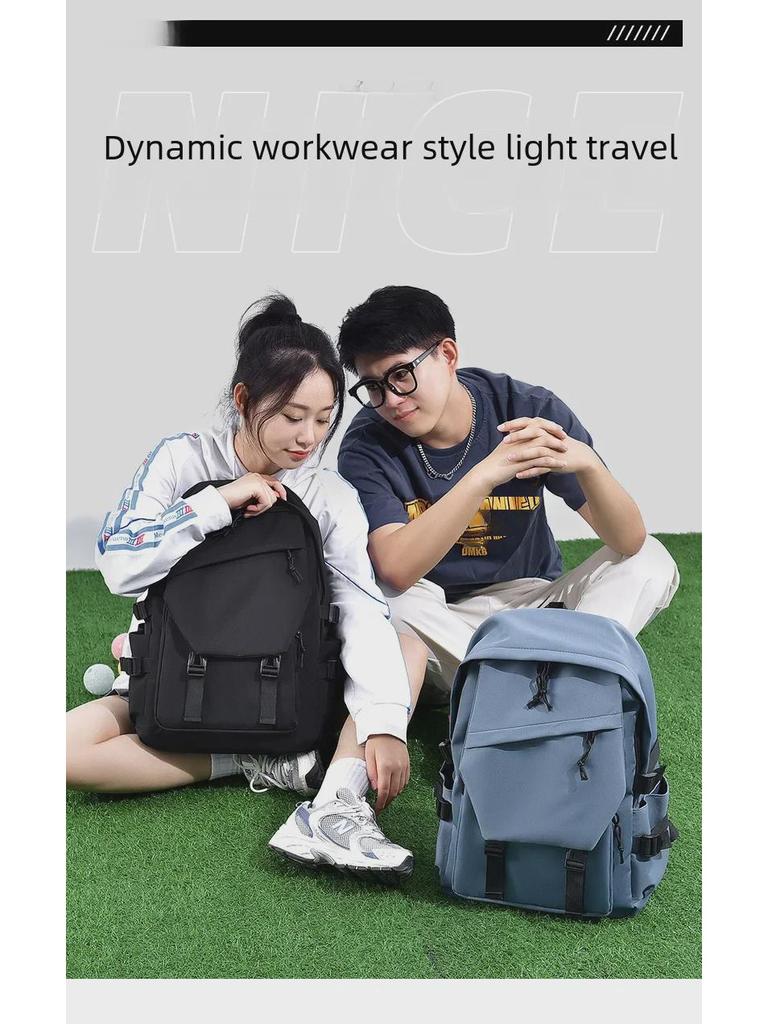 Trendy Large Capacity Backpack for Students: Simple, Stylish, and Versatile for Junior High, High School, and College.