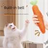 Cat Toy Carrot Sound Bite Resistant Paper Rope Clean Teeth Interactive Chew Toys Cat Kitten Built-in Bell Small Animals Pet Toys