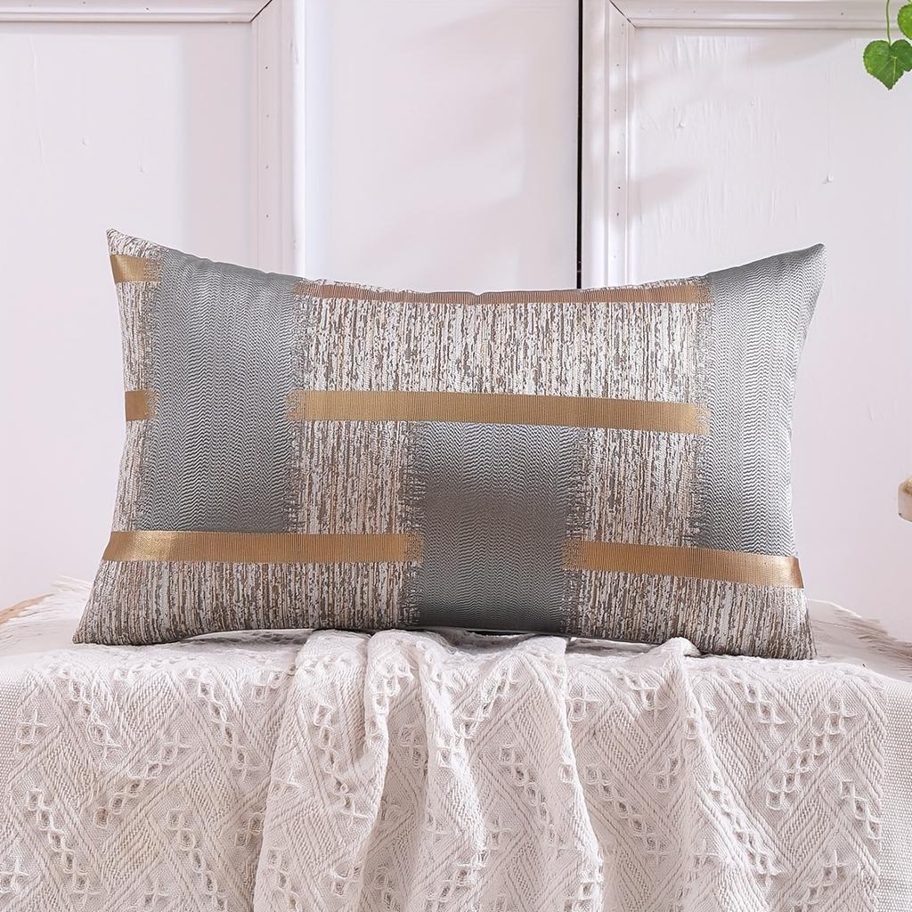 VIKAMA Elegant Geometric Pattern Cushion Cover Home Decor Cushion Cover Sofa Decorative Cushion Cover Bedroom Pillowcase