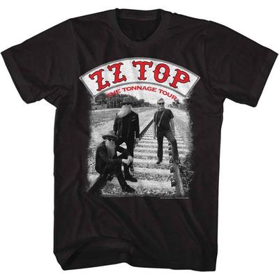 ZZ Top Tonntour Black Adult T-Shirt