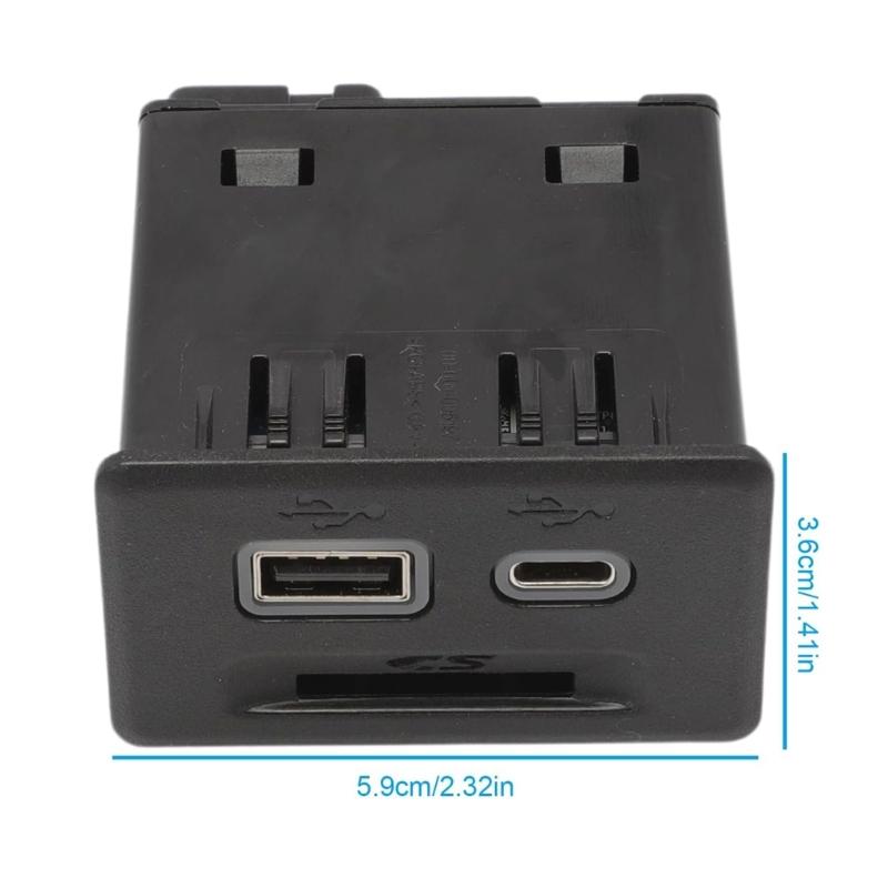 USB Port Socket Assembly Center Console Auxiliary for 1500 USB Socket Replace 13525431 13529869 13512377
