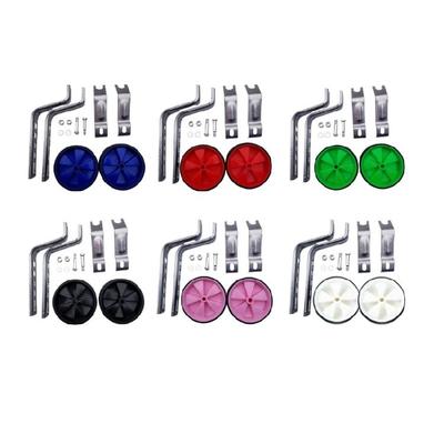 Kids Bicycles Training Wheels Auxiliary Wheel Replacement For 12 To 20Inch Bikes Improve Stabilizers With Metal Brackets