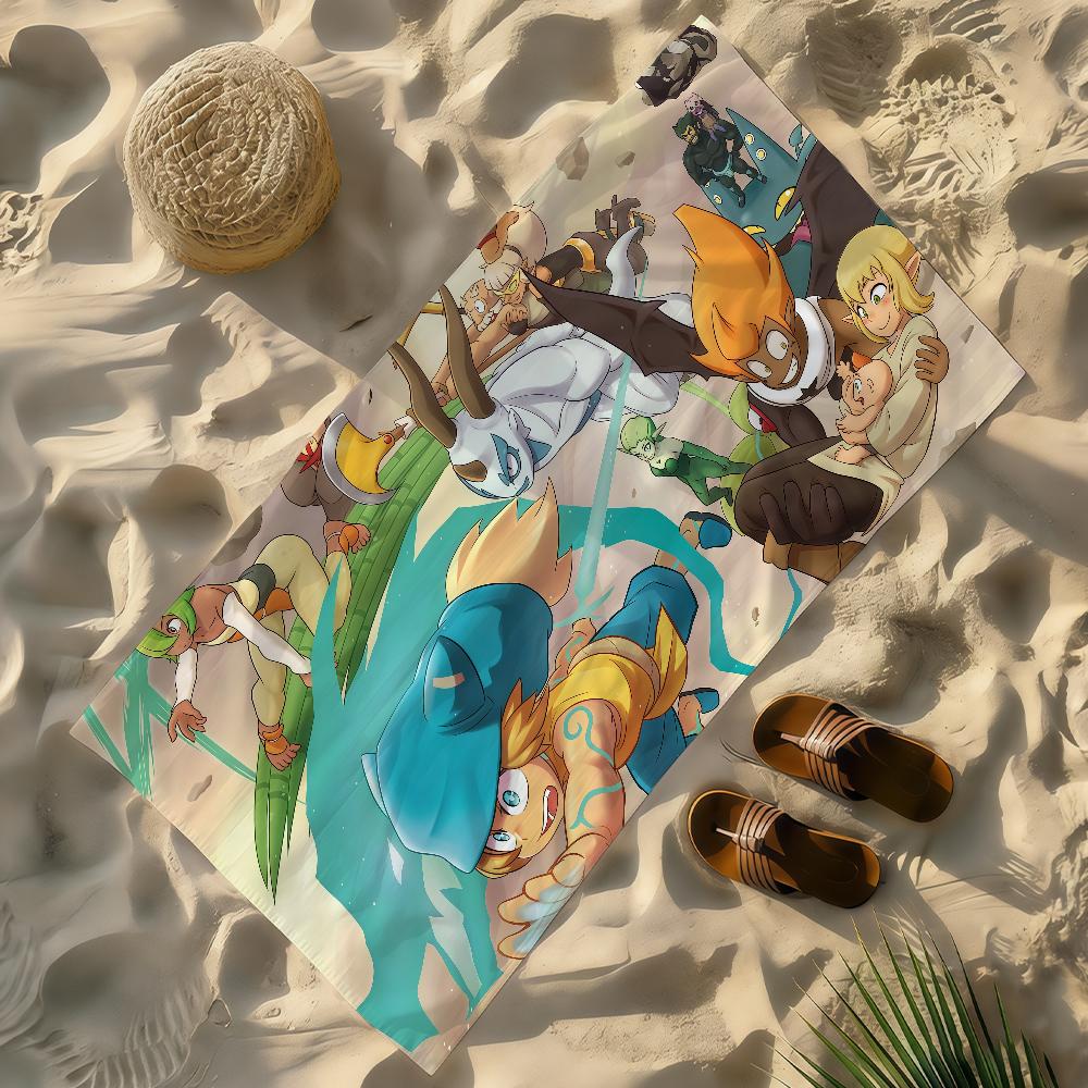 Spiel D-Dofus-S Handtuch Weich Leicht Anti-Sand Großes Strandhandtuch Schnelltrocknend Bad Sport Familie