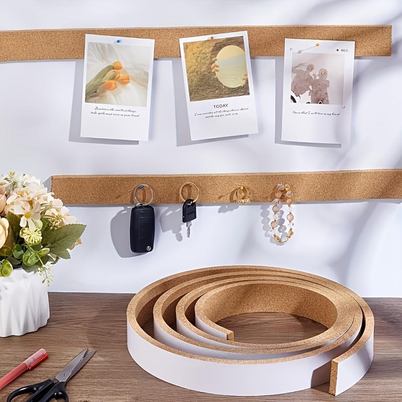 2 Rolls Self Adhesive Cork Board Strips Bulletin Boards Tape Wall Strips Notice Memo Message Boards Photo Wall Decor