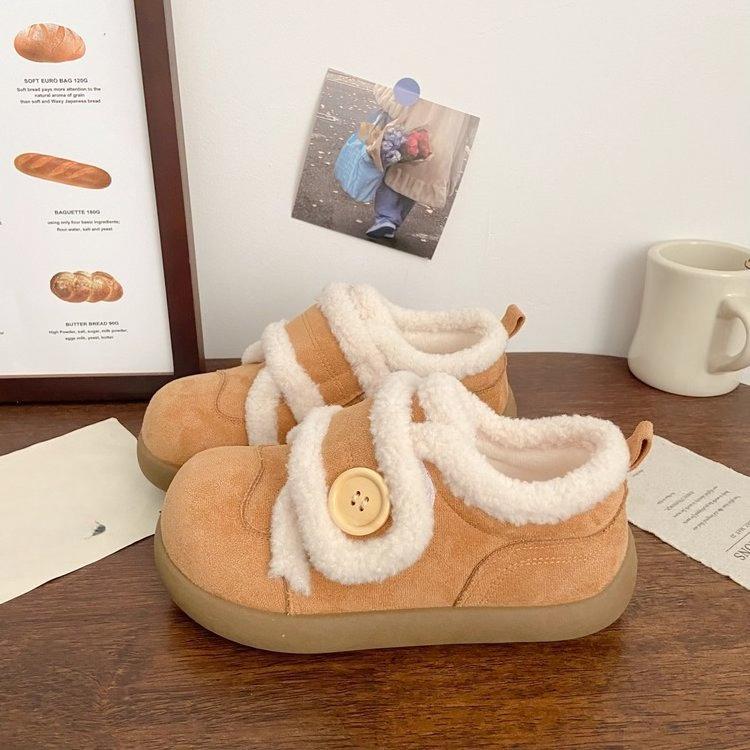 

New, Niche Cotton and Sports Shoes for Women with Fleece Velcro 40 коричневий