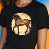T-Shirt Frauen Mandala Pferd Motiv Baumwolle Größe S bis 3XLWird in neuem Fenster oder Tab geöffnet