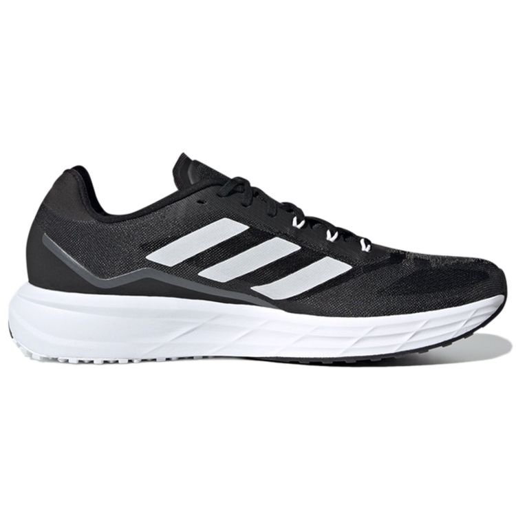 Adidas Sl20.2 Lightweight Racing Fabric Shock Absorption Non-Slip Durable Low-Top Training Running Shoes Men Sneakers Black White FY0349