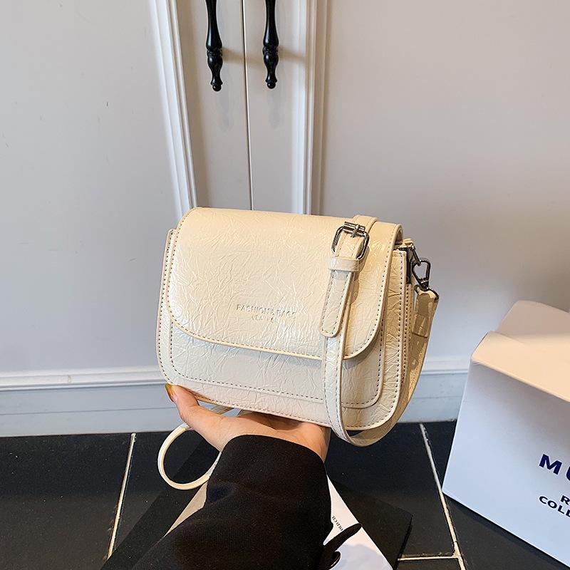 

Popular small square bag women s new high-end pleated shoulder bag casual messenger bag