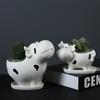 Succulent Cow Flower Pot Office Desktop Decorative Flower Pot Ceramic Creative With Tray Small