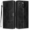 Wallet Case for iPhone 16 Pro Max - Leather/PU, Black, With Lanyard