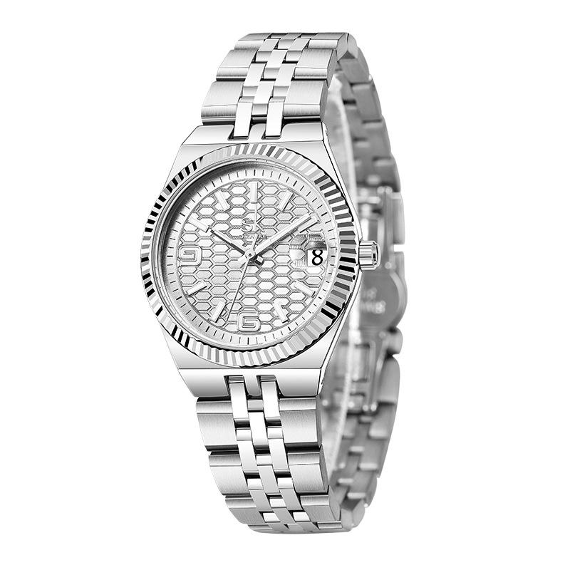 Watch Women S Waterproof Quartz Watch Calendar Solid Steel Belt Light Luxury High Value Watch Women S Watch