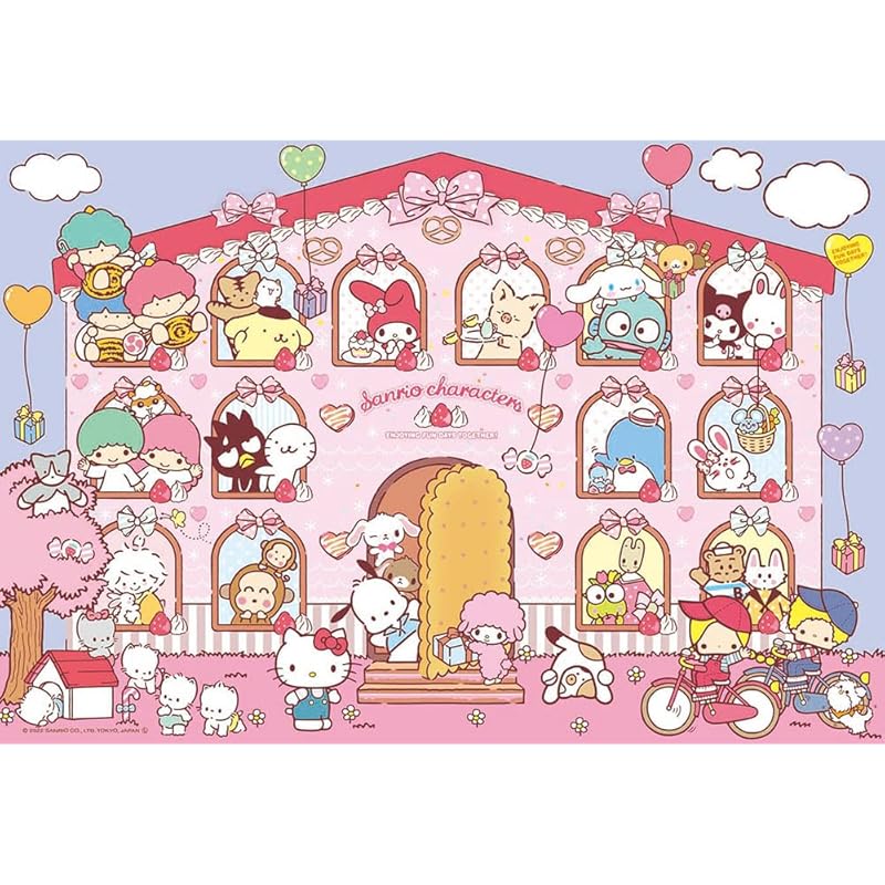 

[Made in Japan] Beverly 300-piece jigsaw puzzle Sanrio Characters Sweet House (26 x 38 cm) 83-120