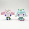 Rainbow Unicorn Sanlio Model Cake Decoration Festival Doll Gift
