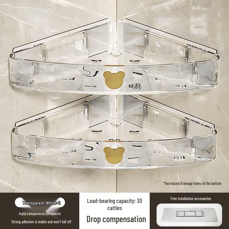 LIEI Wall-Mounted Bathroom Corner Shelf