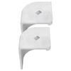 2PCS Pontoon Boat Aluminum Corner   for 90 Degrees  Rounded Corner 3-3Celsius4in To 3-13Celsius16in Height 3-1Celsius4in To 3-5Celsius16in Top Width