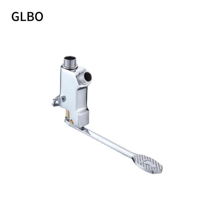 GLBO Wall-Mounted Foot-Operated Cold Water Faucet