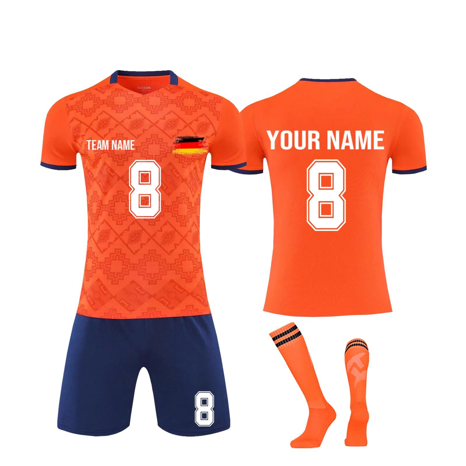 

Комплект персонализированных рубашек для мужчин и девочек с именем и номером, футбольные майки на заказ для мальчиков, тренировочный костюм L