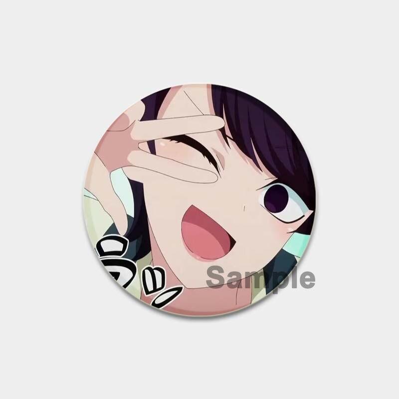 58MM Anime Komi Can T Communicate Lapel Pin Cartoon Cosplay Badge Creative Gifts Gujian Classmates Brooches Cute Pins for Backpacks