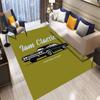 3D Retro Auto Bereichsteppich Groß,Teppich für Wohnzimmer Schlafzimmer Sofa Fußmatte Dekor,Kinderspiel Rutschfeste Bodenmatte