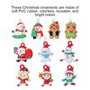 Christmas Tree Hanging DIY Crafts Gingerbread Man Pendants Festival Decorating Window Ornaments Home Living Room Lanyard