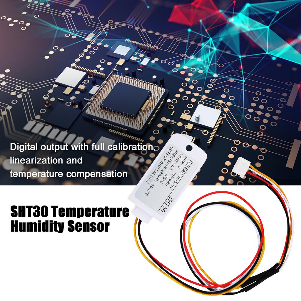 30 Temperature Humidity Sensor Accurate Digital Output Module for Indoor Home Use