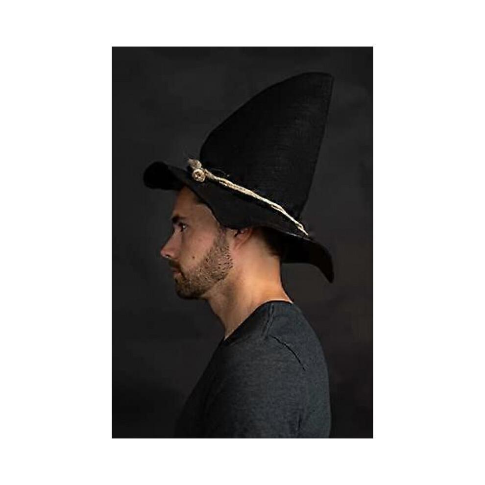 Adult Scarecrow Hat Deluxe Felt Oktoberfest Wizard Witch Hillbilly Hat Costume