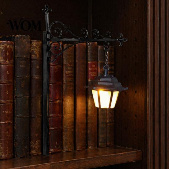 Innen-Akzentbeleuchtung für Nischen Geister-Bücherregalleuchte, Dekorative Retro-Laterne Bibliotheksdekor, Warme LED Dunkel-Akademisches Zimmerdekor Leselampe