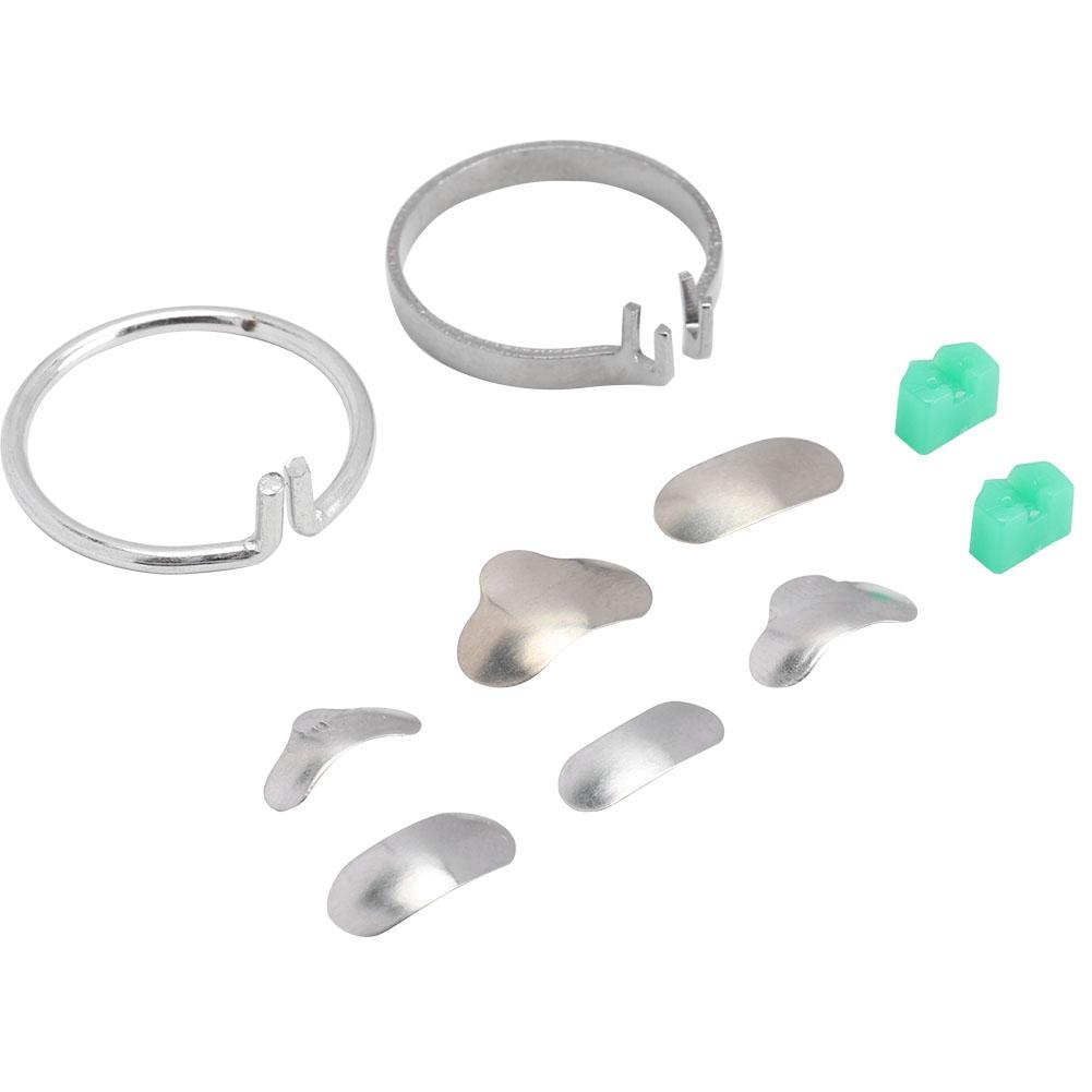 100Pcs/box Dental Matrices Dental Sectional Contoured Matrices Matrices Ring Wedges