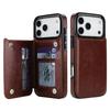 For IPhone 18 17 Pro Max Air Case Luxury PU Leather Wallet Flip Card Holder Cover Shockproof Magnetic Coque Luxury Book Funda