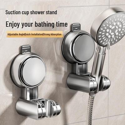 Adjustable Suction Cup Shower Head Holder - No Drilling Needed.