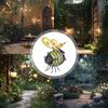 Solar Bee Garden Lantern With Led Lights For Outdoor Garden Decor And Landscape Illumination
