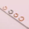 Boucles d'oreilles coréennes en chaîne métallique pour femmes, clip d'oreille, manchette d'oreille en cartilage, ensemble de boucles d'oreilles à clip
