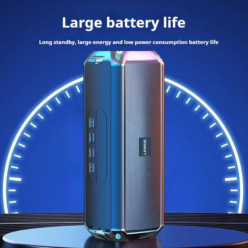 #20W Shocking Bass Colorful Light Bluetooth Speaker Portable Stereo Surround Waterproof Wireless Subwoofer Boombox Home Karaoke