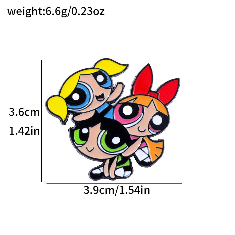 Creative personality flying policewoman metal badge European and American film and television characters alloy brooch