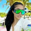 Y2K Vintage Oversized Pilot Sunglasses UV400 Fashion Mirror Shades Trendy Punk Cool Sun Glasses For Women Men