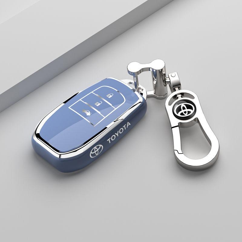 For Toyota Land Cruiser 200 Prado Crown TLK200 Yaris Cross Hilux Innova Rav4 Fortuner TPU Car Key Case Cover Key Protected Shell
