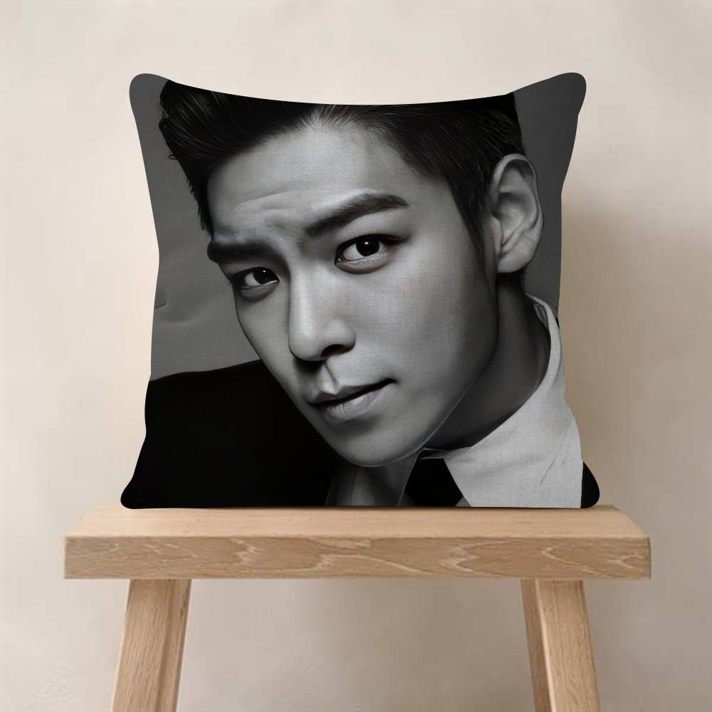 TTop Singer Choi Seunghyun  Pillow Gifts Home Office Furnishings Bedroom Sofa Car Cushion Cover case 45x45cm