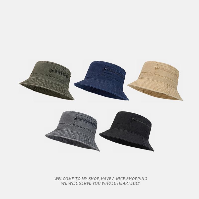Denim Fisherman Basin Hat Men Travel Camping Outdoor Hat Summer Sun Protection and Sunshade Fishing Hat