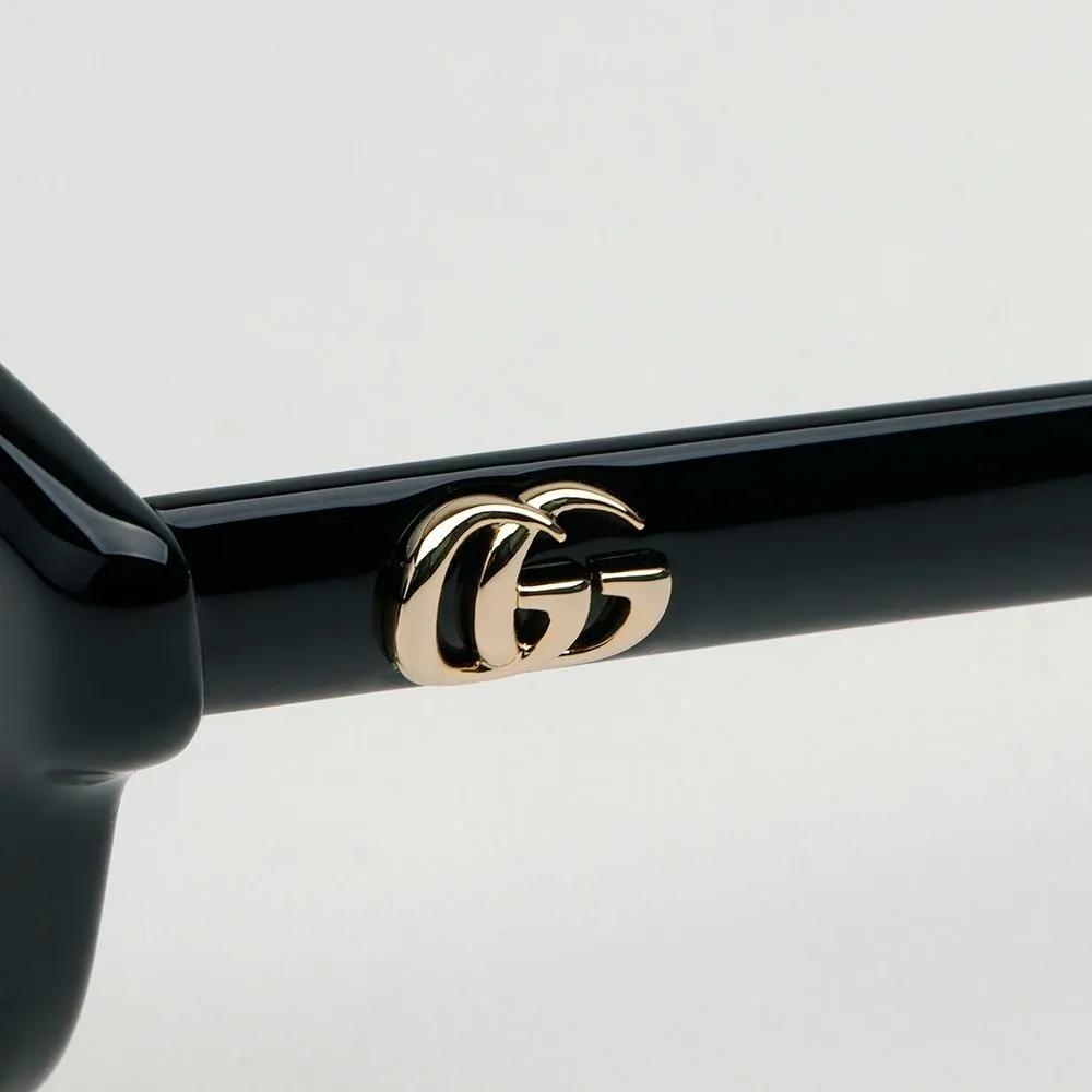 Gucci Eyeglass Frames GG1833OK 001 Black Horn-rimmed Fashion Glasses for Women and Men