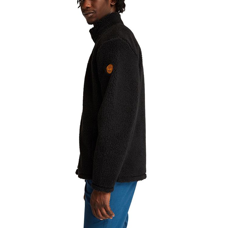 Timberland Fleece Lined Casual Stand Collar Jacket Men Jackets Black A43P2-001