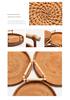Vietnam Woven Autumn Vine Fruit Basket - Round Bread & Nut Plate for Living/Dining Room Storage