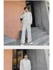 Luxury Men's Casual Sports Suit: Loose Cardigan Jacket & Wide-Leg Pants Set