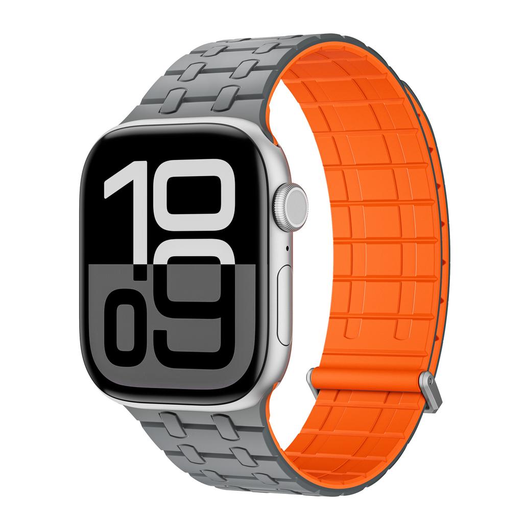 Soft Silicone Magnetic Band for Apple Watch Ultra 2 49mm 46mm 45mm 44mm Loop Strap For Iwatch Series 10 9 8 7 SE 6 5 4 Bracelet
