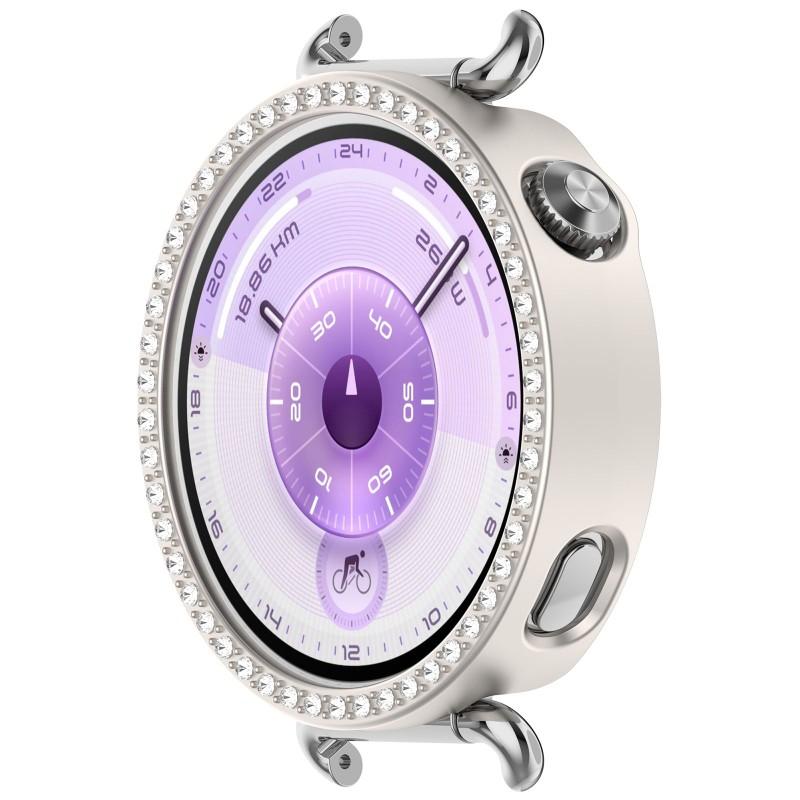 Bling PC Hollow Cover Frame For Huawei Watch GT6 41mm Case Protector Diamond Crystal Bumper for GT6 41mm Shell Accessorie