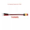 Durable XT30 XT60 XT90 T Plug Charge Lead to 4.0mm Banana Plugs 15cm Charge Cable 14AWG Rubber Adapter Cables for Lipo Battery