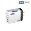 GaN Phone Charger Adapter 240W Mobile Phone USB C Charger Wall Charger Adapter  Office Use